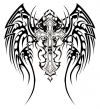 tribal cross tattoo pic